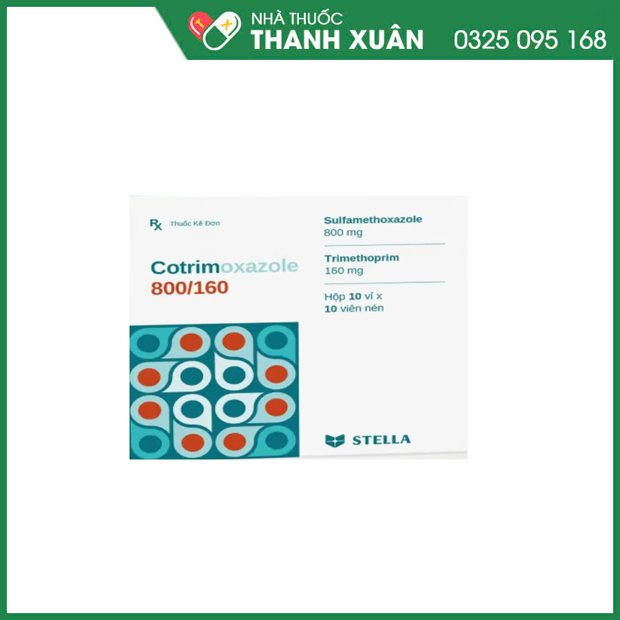 Cotrimoxazole 800/160 thuốc kháng sinh điều trị nhiễm khuẩn